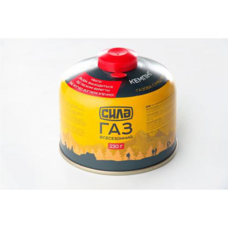 Газ в баллоне для Кемпинга 230 г. (Корея) (резьбовое соеденение) СИЛА