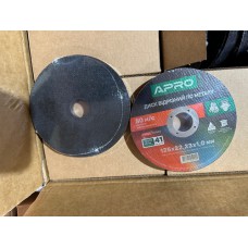 Диск отрезной по нержавеющей стали (Ceramic) 125х1.0х22.2мм (10шт. в пач.) APRO PRO