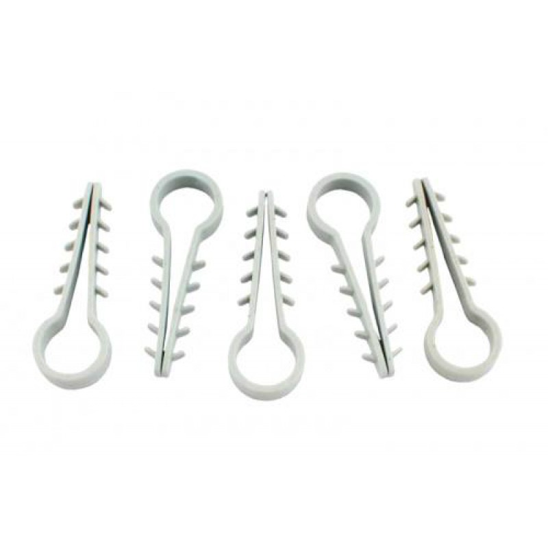 Дюбель-ялинка Ø8 для круглихдротів білий (пач 100шт) APRO