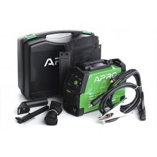 Зварювальний апарат інверторний APRO MMA-140 K, ел.4мм, + набір кабелів, кейс