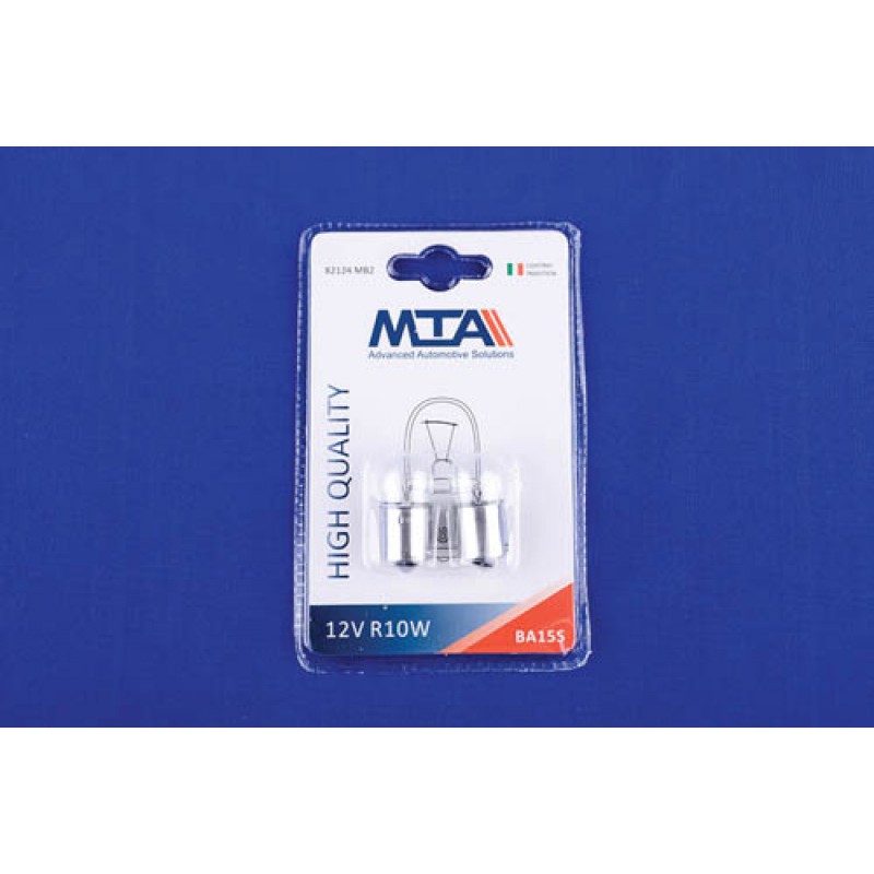 Лампа автомобильная 12V 10W Ba15s R10W (габариты, освещение номерного знака) (2шт) MTA
