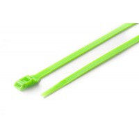 Стяжка кабельная с низким профилем замка 8x400 салат (100шт) APRO