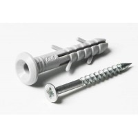 Дюбель-гвоздь быстрого монтажа 6*80 грибок (пач 100шт) полиэтиленовый APRO