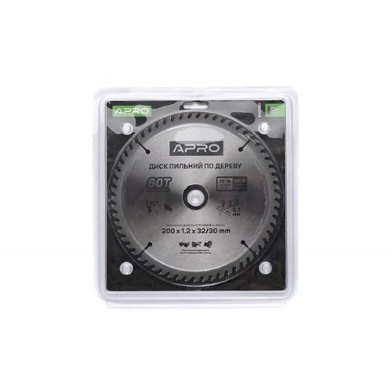 Диск пильный по дереву 200х32(30)х60Т APRO