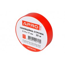 Ізоляцiйна стрiчка червона 0.14х17мм 20м (пачка, кратно 10шт) APRO