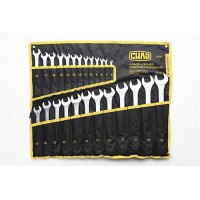 Набор ключей рожково-накидных в чехле CrV 6-28, 30, 32мм (25шт) СИЛА