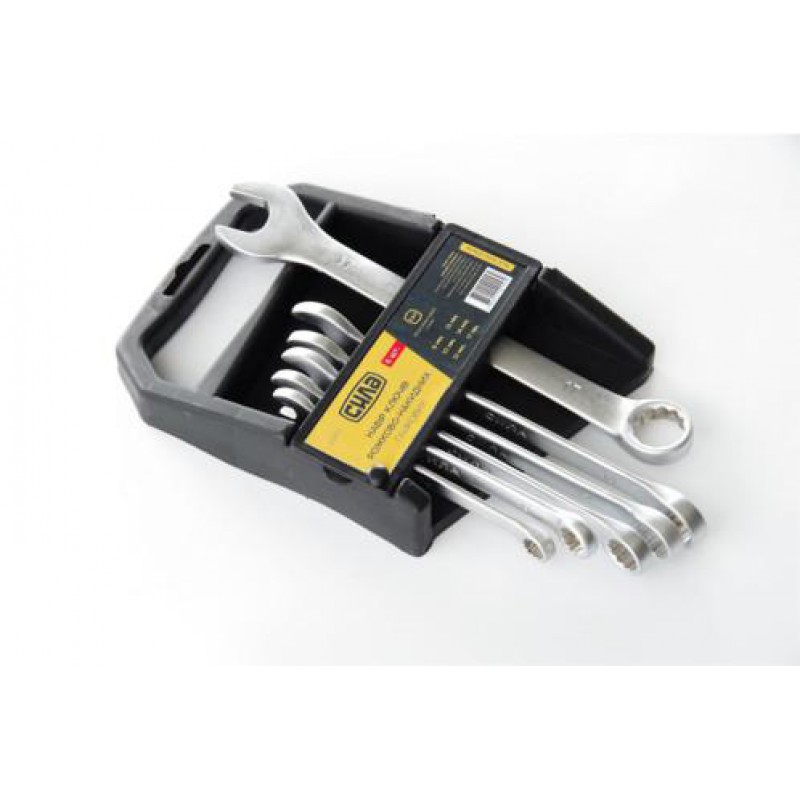 Набор ключей рожково-накидных CrV 8-17мм (6шт) СИЛА