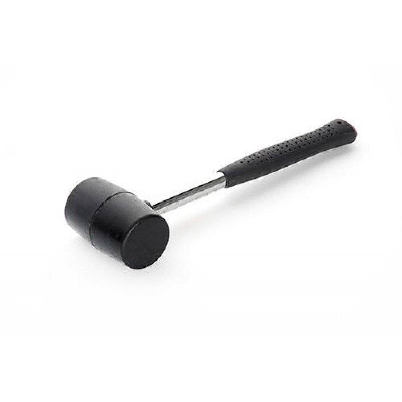 Киянка резиновая черная с металлической рукояткой 900гр СИЛА