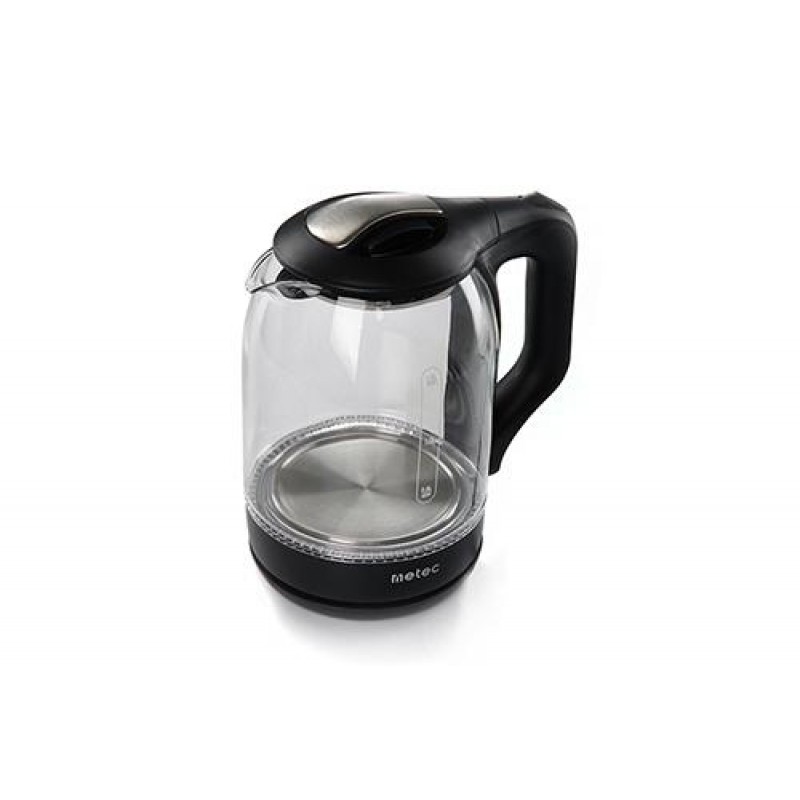 Електрочайник EK-01GB 1.8л, 1500Вт, корпус скло, чорний Metec