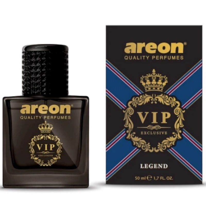 Ароматизатор VIP спрей Легенда (Legend) скло 50 мл Чорний дизайн Areon