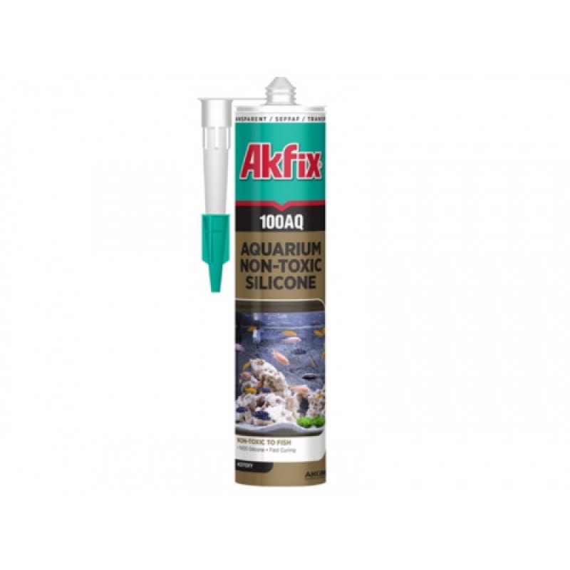 Силікон акваріумний 100AQ 280мл / 340гр чорний Akfix