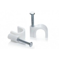 Кабельная клипса круглая 12мм (пач 100шт) APRO