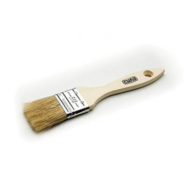 Кисть флейцевая натуральная щетина эконом 1,5'' СИЛА