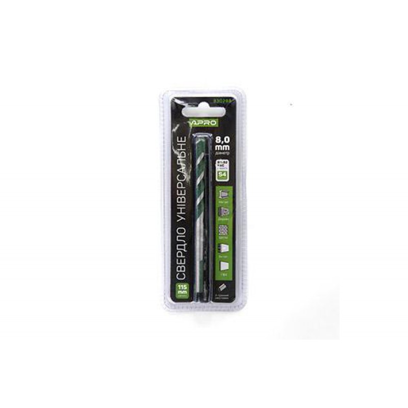 Сверло универсальное 8*115мм APRO