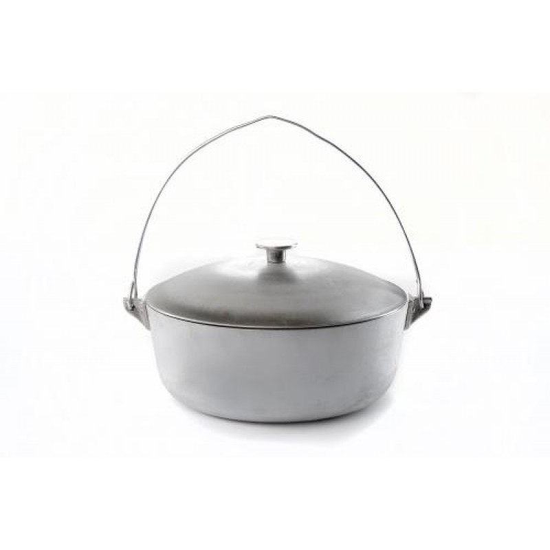 Котел алюмінієвий з кришкою та дужкою 255мм 4л СИЛА