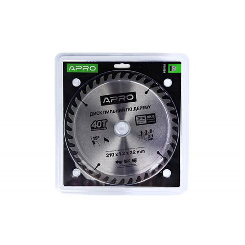 Диск пильный по дереву 210х32(30)х40Т APRO