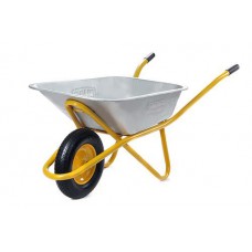 Тачка садово-строительная одноколесная 100л, 180кг, колесо воздушное 4х8'' СИЛА