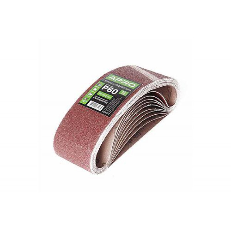 Стрічка шліфувальна нескінченна APRO P60 75×533мм (10шт)