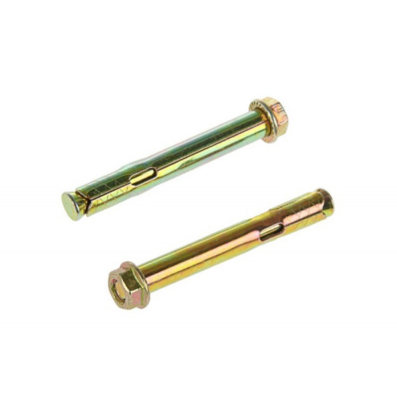 Анкер з кожухом і гайкою М6/8*100 цинк жовтий (ящ. 350 шт.) APRO
