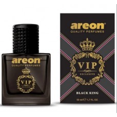 Ароматизатор VIP спрей Чорний король (Black King) скло 50 мл Чорний дизайн Areon