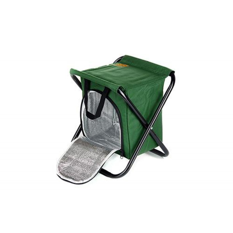 Стул раскладной без спинки (стальной каркас) с термосумкой Ø16мм 27х32х33см СИЛА