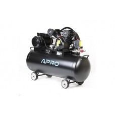 Компрессор двухцилиндровый ременной OFBD-100 2.2кВт 402л/мин 8бар 100л (2 крана) + масло 0,5 л APRO