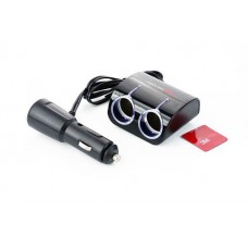 Разветвитель прикуривателя 2 выхода + 1 USB (12V - 5V 1A) 12 Atelie