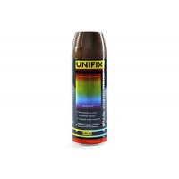 Эмаль универсальная акриловая премиум RAL8011 коричневый ореховый глянец 400мл UNIFIX