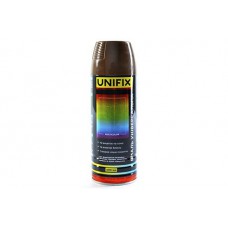 Эмаль универсальная акриловая премиум RAL8011 коричневый ореховый глянец 400мл UNIFIX