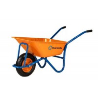 Тачка Dakar красок 90л рама синяя 0,8мм воздушное колесо, BLUETOOLS