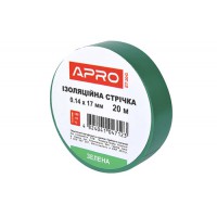 Ізоляцiйна стрiчка зелена 0.14х17мм 20м (пачка, кратно 10шт) APRO