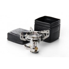 Портативная газовая горелка для кемпинга Конфорка складная с пьезоподжигом 75*75*75мм СИЛА