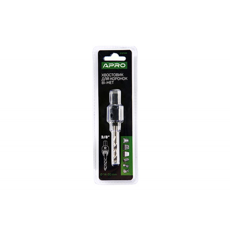 Хвостовик для коронок Bi-Met 3/8'' HEX Ø14-30мм APRO