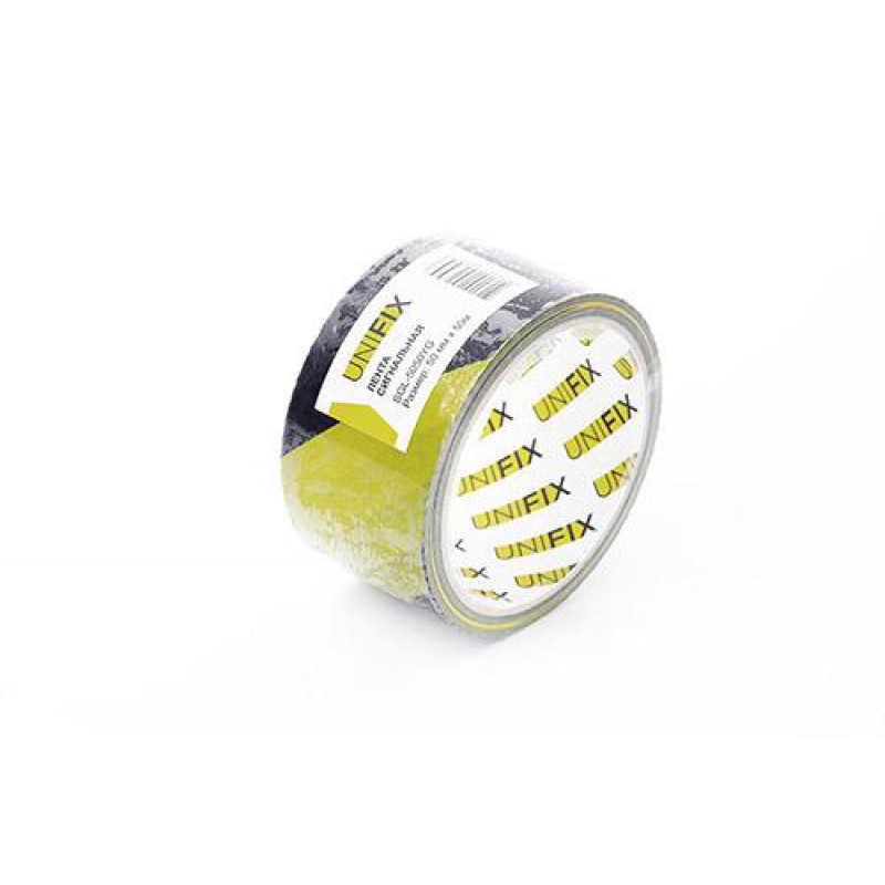 Сигнальная лента 50мм*50м желто-черная UNIFIX