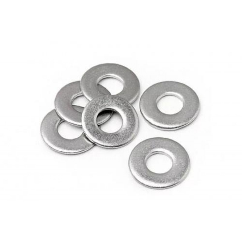 Шайба плоска 12мм DIN 125 цинк білий (пач 50шт) APRO