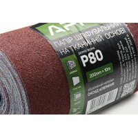 Бумага шлифовальная P80 рулон 200мм*10м (тканевая основа) APRO