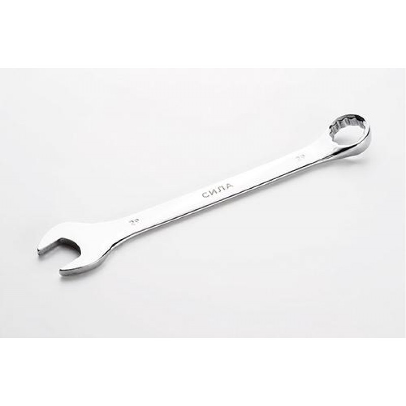 Ключ рожково-накидной полированный CrV 29мм СИЛА