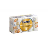 Мило туалетне тверде дитяче 5*70г екопак ТМ Dobra з ромашкою та молочними протеїнами