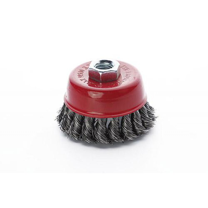 Щітка чаша сталеві витки 75мм (КШМ) APRO