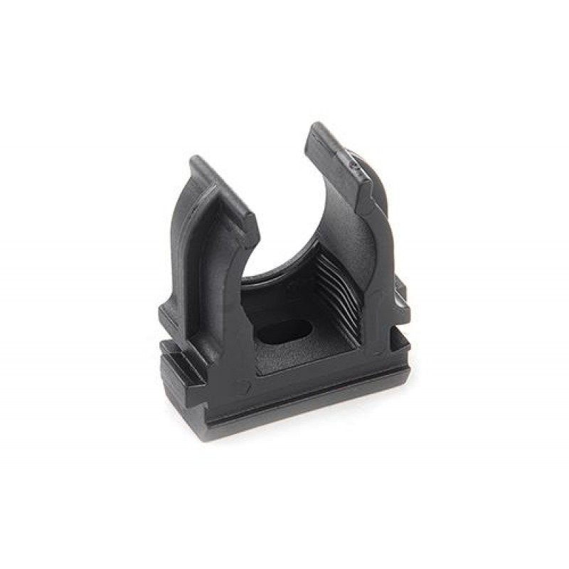 Кліпса для гофри під монтажний пістолет 20мм чорна (пач. 50шт.) APRO