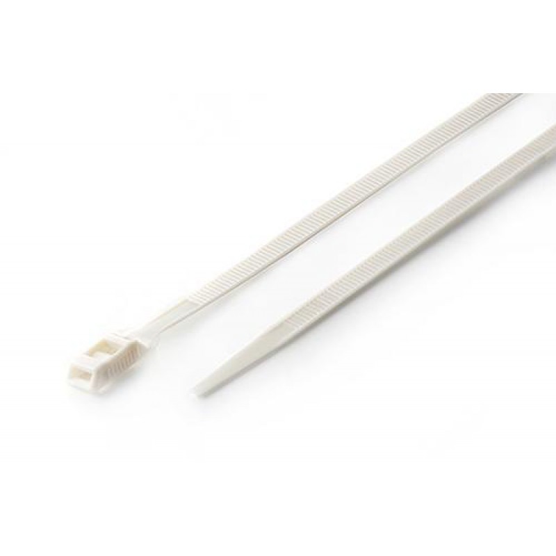 Стяжка кабельна з низьким профілем замку 8x400 перли (100шт) APRO