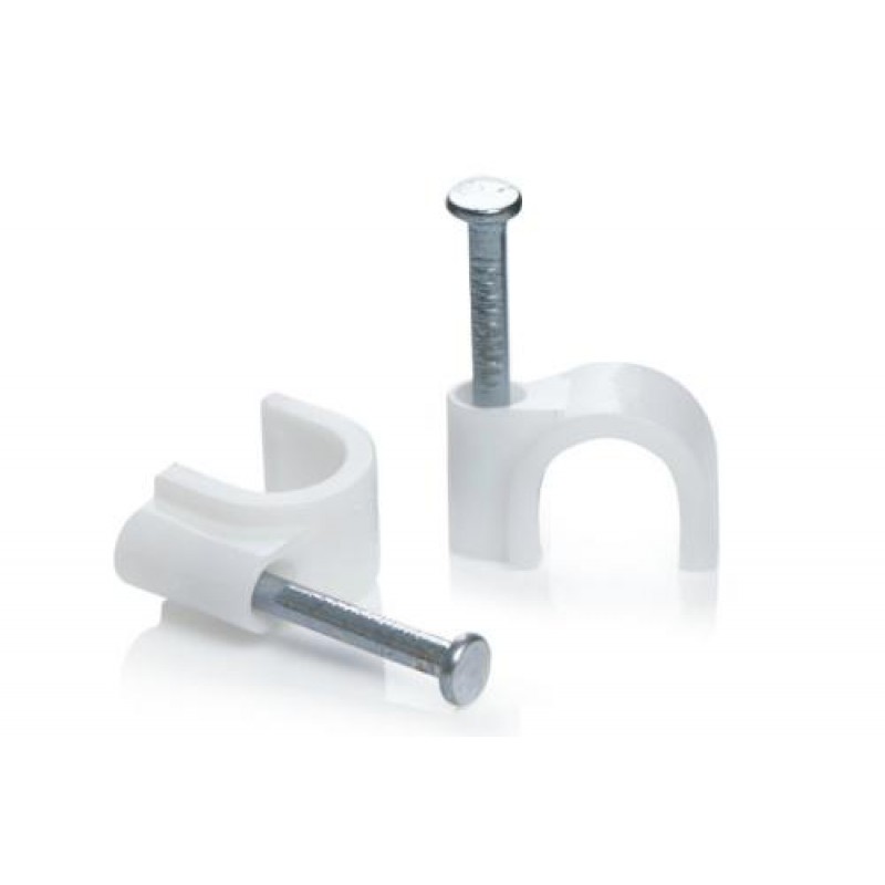 Кабельная клипса круглая 20 мм (пач. 100шт)