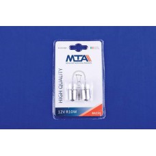 Лампа автомобільна 12V 10W Ba15s R10W (габарити, освітлення номерного знаку) (2шт) MTA