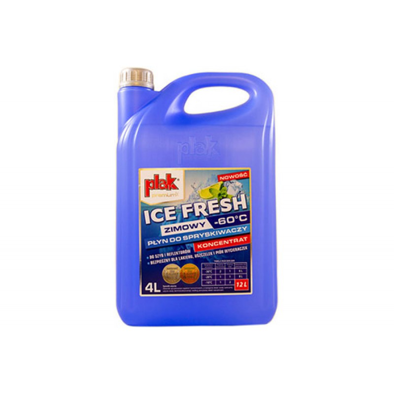 Рідина для склоомивача PLAK ICE FRESH 4л -60°C (омивач) концентрат ATAS