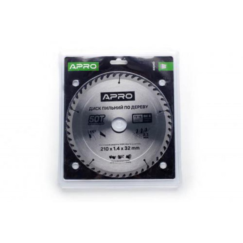 Диск пильный по дереву 210х32х50T APRO