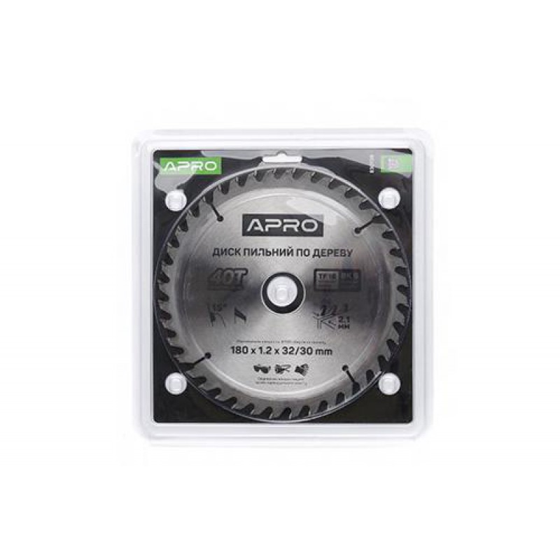 Диск пильный по дереву 180х32(30)х40Т APRO