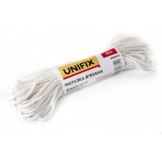 Веревка вязаная 4мм, 15м белая UNIFIX