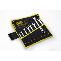 Набор ключей комбинированных с трещоткой и шарниром CrV в чехле 8, 10, 12, 13, 14, 15, 17, 19 (8шт) СИЛА