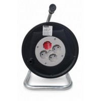 Подовжувач на котушці  з заземленням 3х1,0кв.мм 25м APRO