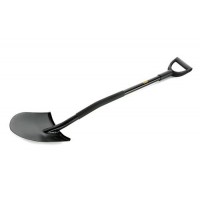 Лопата з металевою ручкою штикова Американка 220×300×1200мм СИЛА